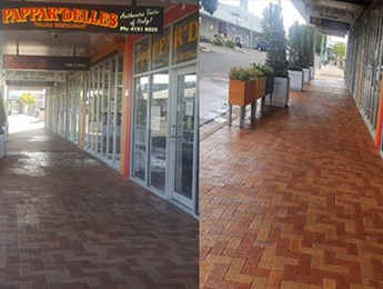 Pavement cleaning for food outlets
