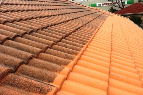 cement tile roof cleaning